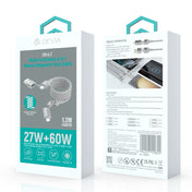 DEVIA Ultra 2 Multi Functions 4 In 1 Woven Magnetic Fast Cable (1.2M) EC655 - Natural Titanium