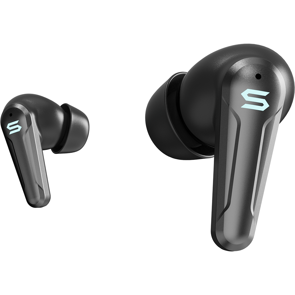 SOUL EMOTION PLAY Active Noise Cancelling Gaming Earbuds with LED - Black