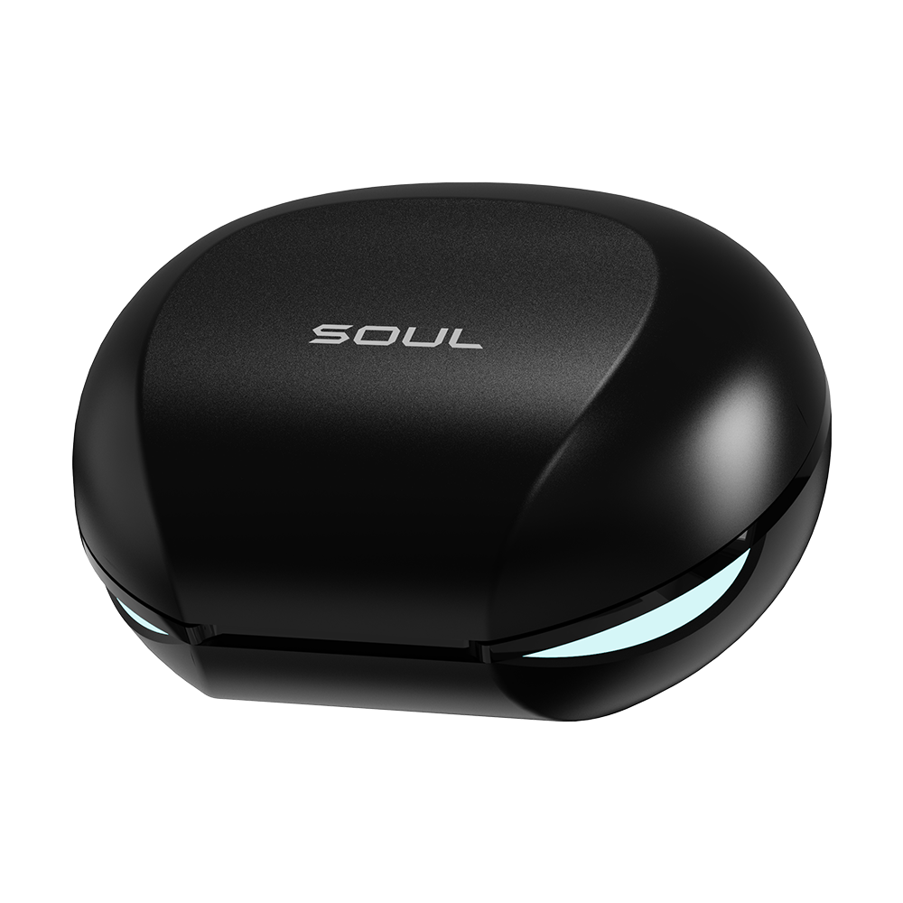 SOUL EMOTION PLAY Active Noise Cancelling Gaming Earbuds with LED - Black