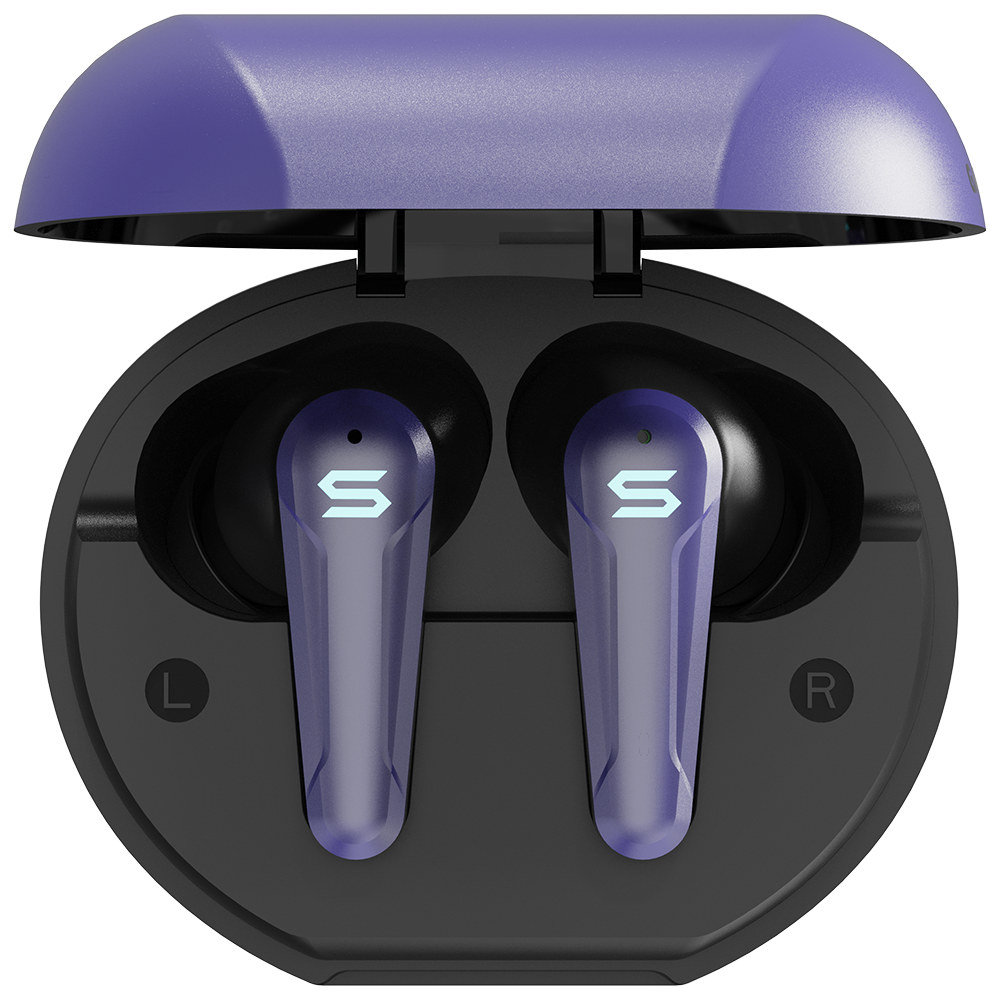 SOUL EMOTION PLAY Active Noise Cancelling Gaming Earbuds with LED - Purple