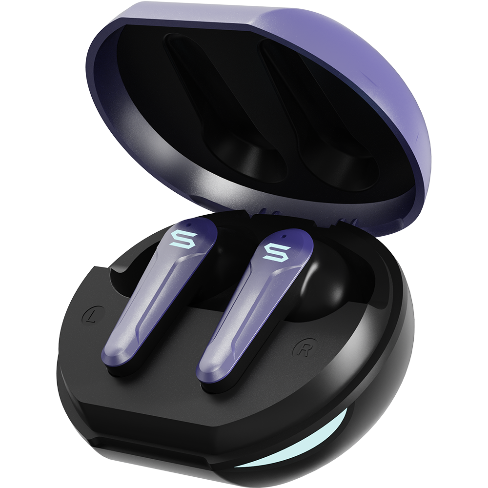 SOUL EMOTION PLAY Active Noise Cancelling Gaming Earbuds with LED - Purple