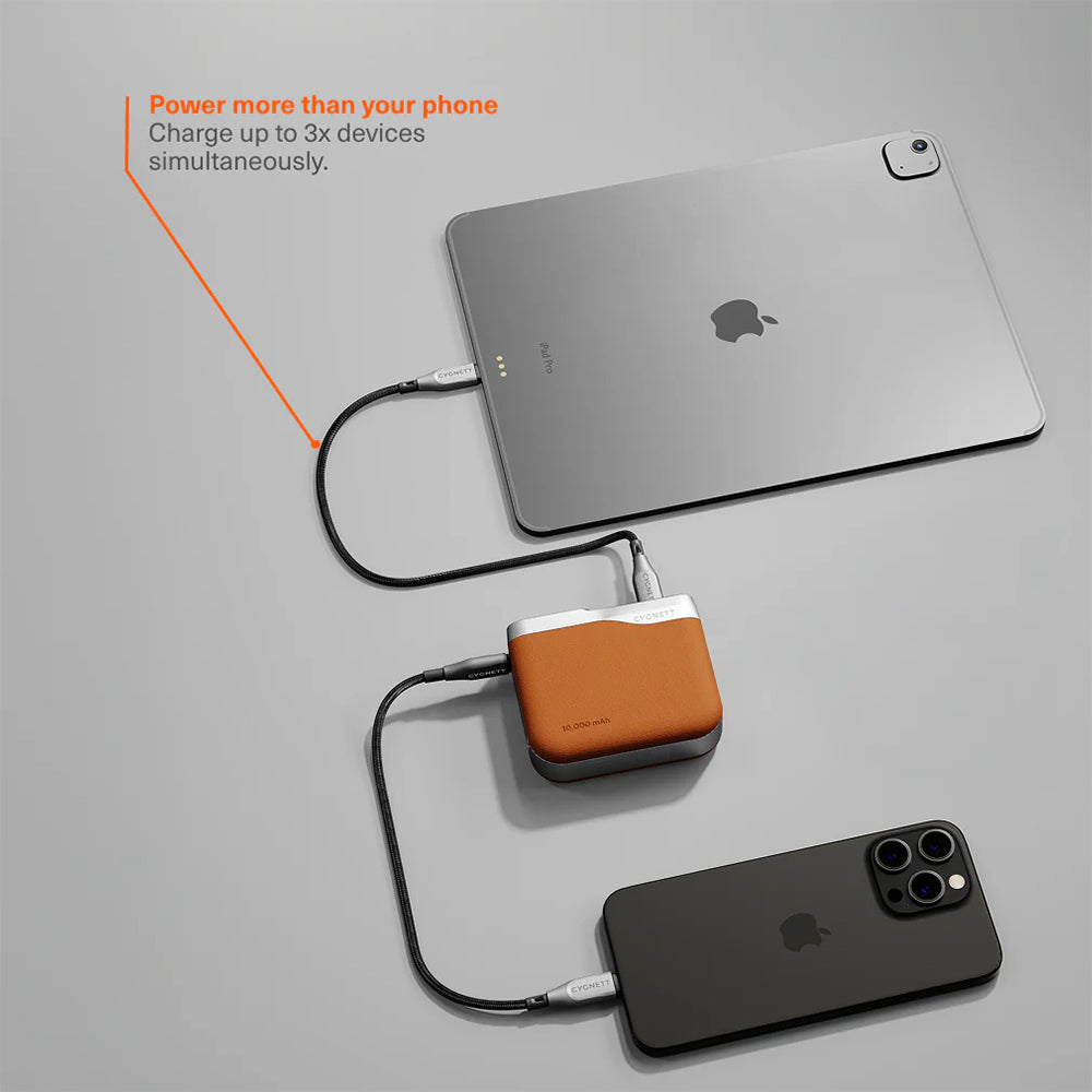 Cygnett Encore 10k mAh Power Bank - Tan