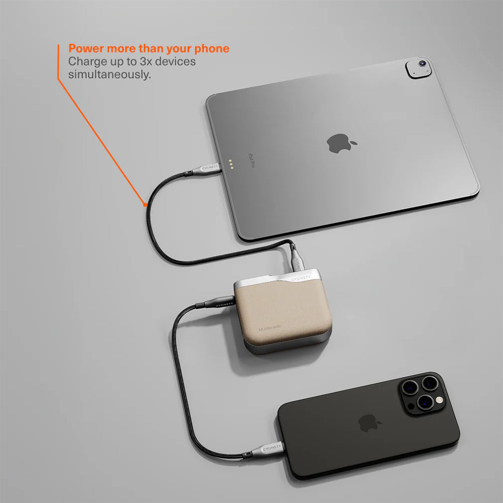 Cygnett Encore 10k mAh Power Bank - Ivory