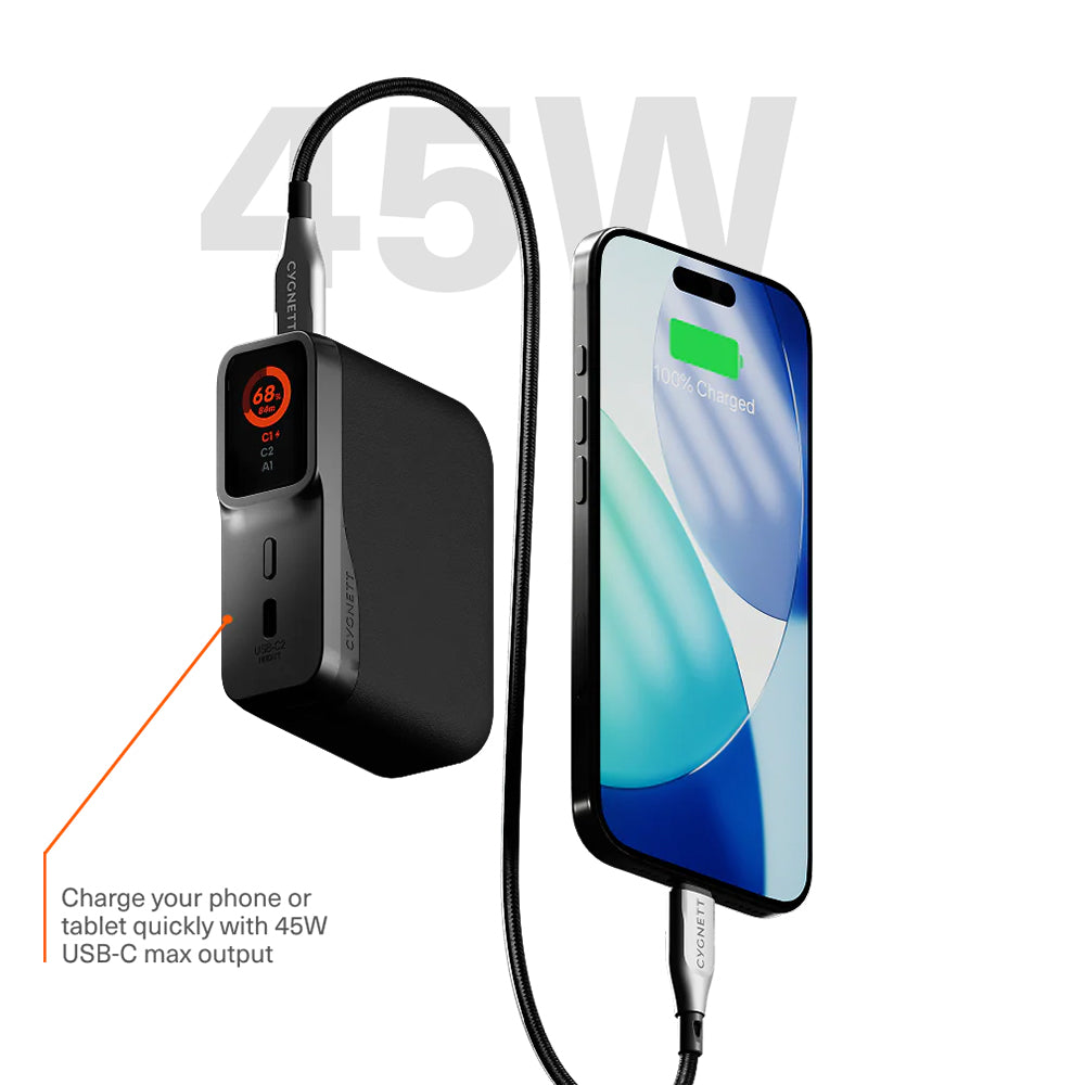 Cygnett Encore 10k mAh Power Bank - Graphite