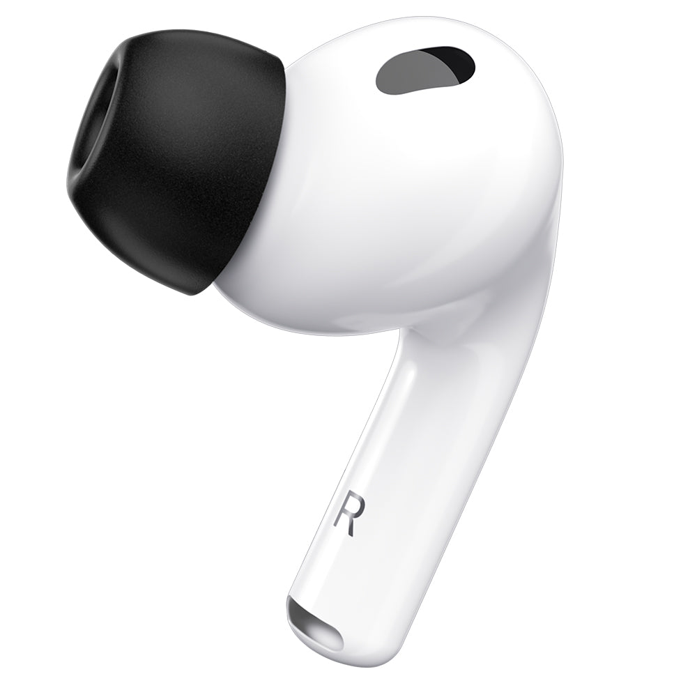 KeyBudz Hyperfoam Comfort Series Memory Foam Tips for AirPods Pro 3 - Black (All Sizes)