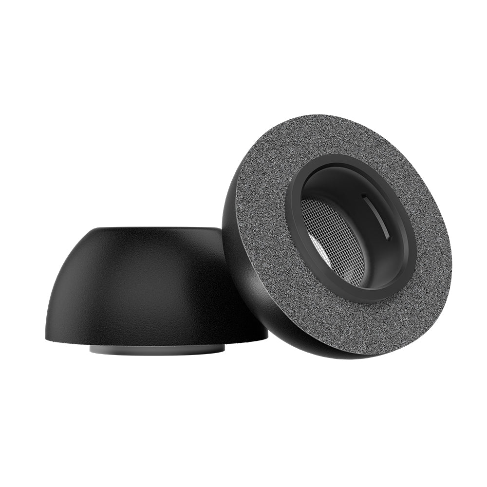 KeyBudz Hyperfoam Comfort Series Memory Foam Tips for AirPods Pro 3 - Black (All Sizes)