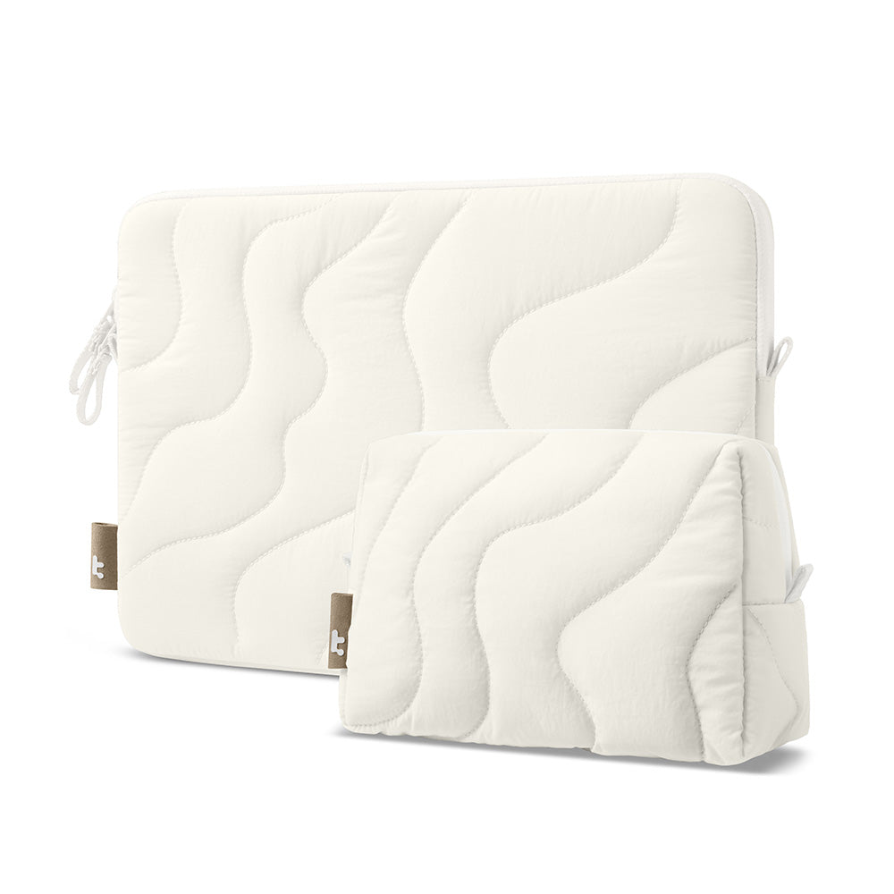 Tomtoc Terra-A27 14-inch Laptop Sleeve and Pouch Bundle Snowberg