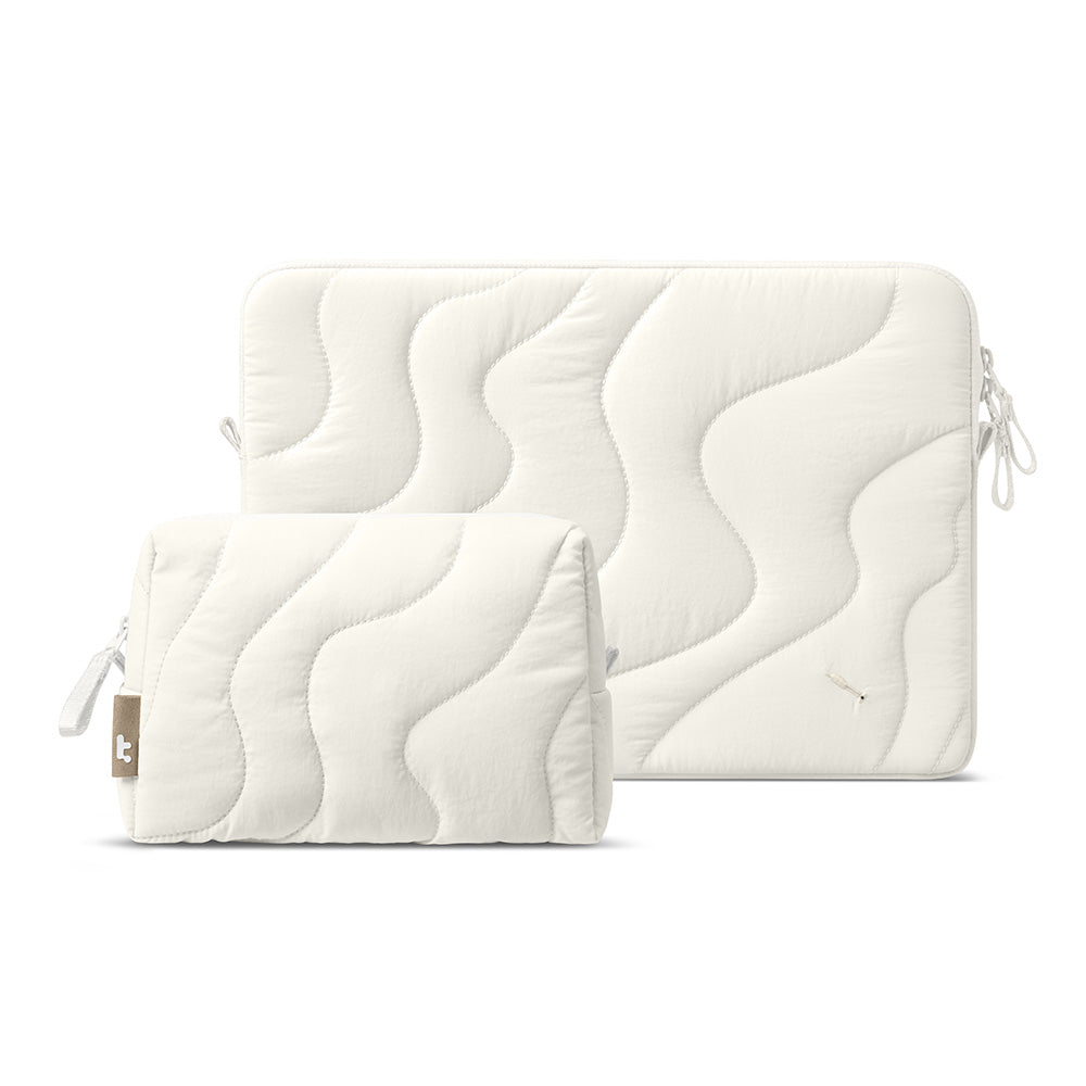 Tomtoc Terra-A27 14-inch Laptop Sleeve and Pouch Bundle Snowberg