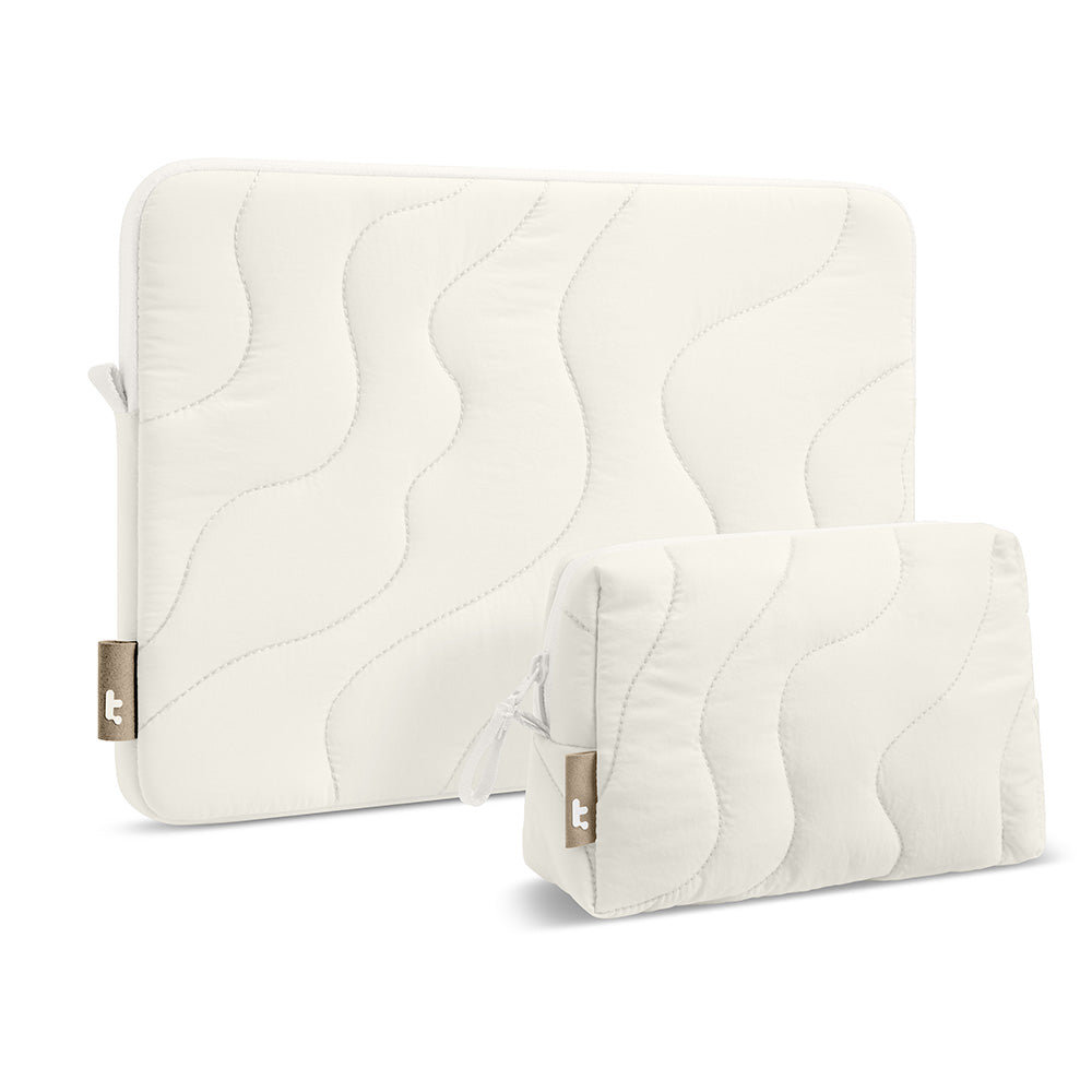 Tomtoc Terra-A27 14-inch Laptop Sleeve and Pouch Bundle Snowberg