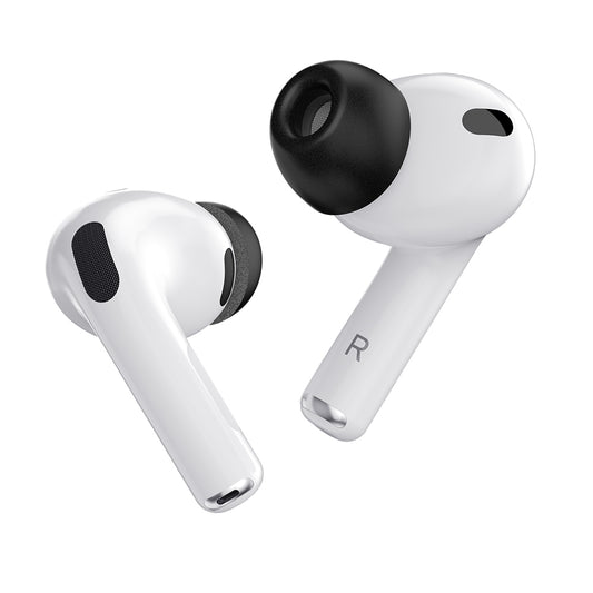 KeyBudz Hyperfoam Comfort Series Memory Foam Tips for AirPods Pro 3 - Black (All Sizes)