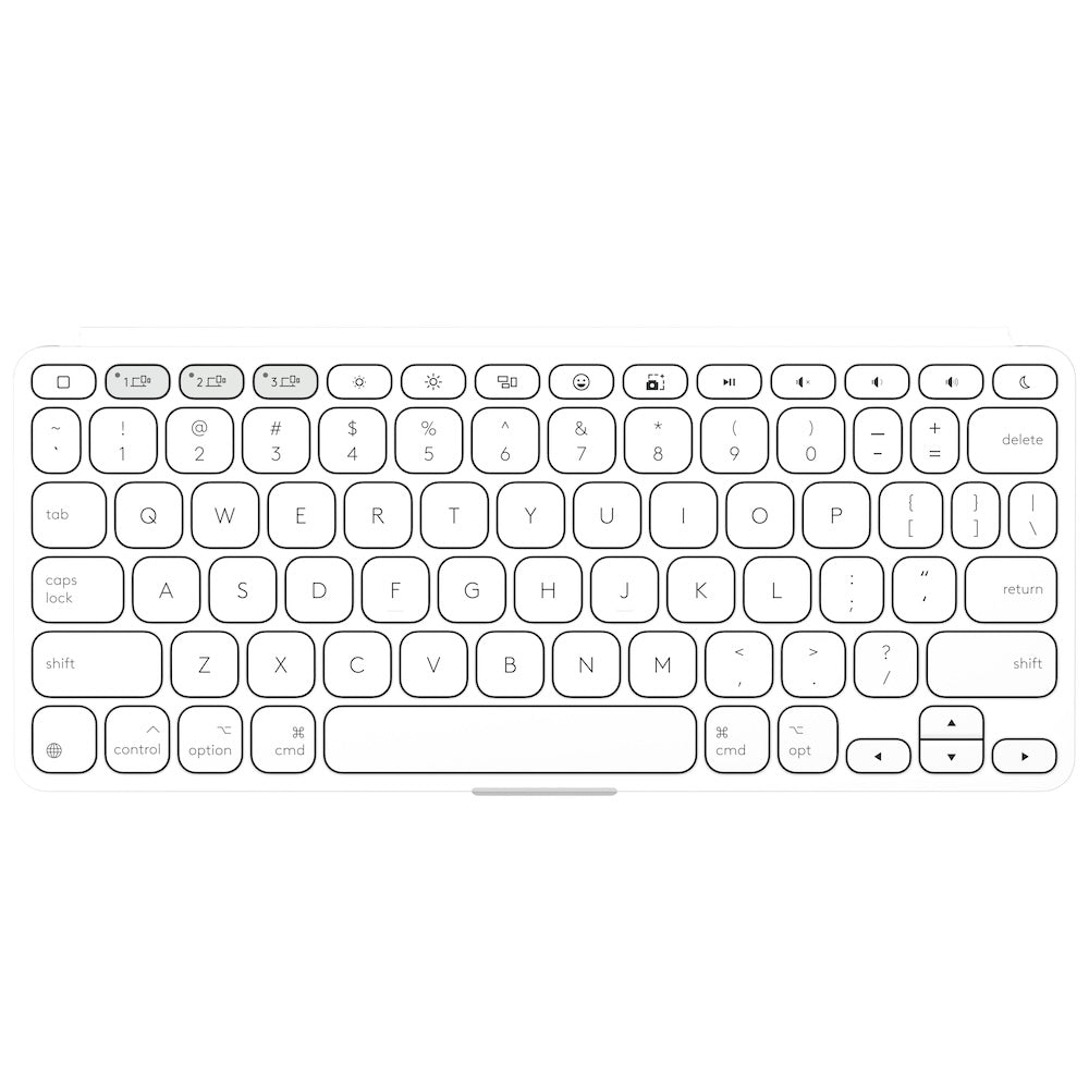 Logitech Keys-To-Go 2 Bluetooth Keyboard For Apple Devices - Pale Grey