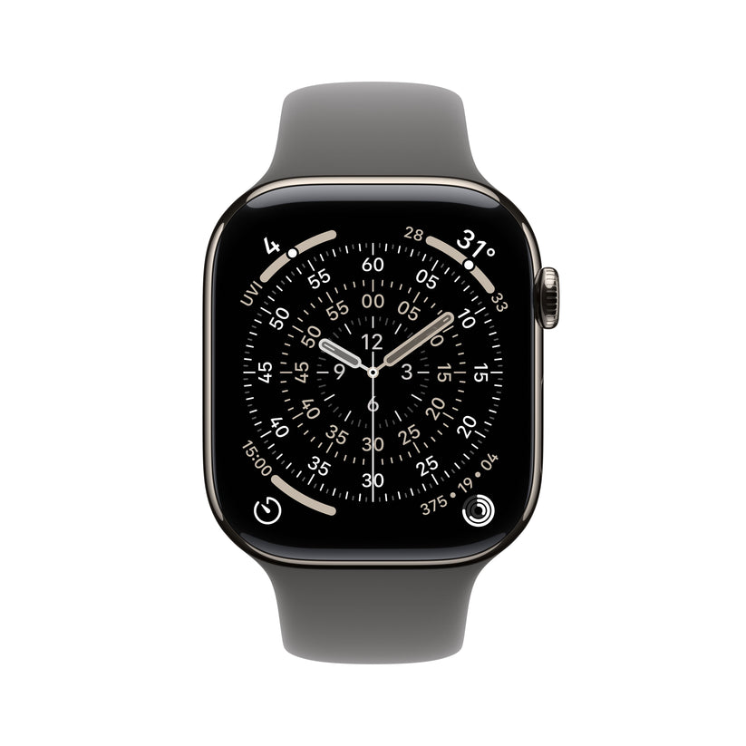Apple_Watch_Series_11_46mm_LTE_Natural_Titanium_Sport_Band_Stone_Gray_PDP_Image_Position_2__SG-EN