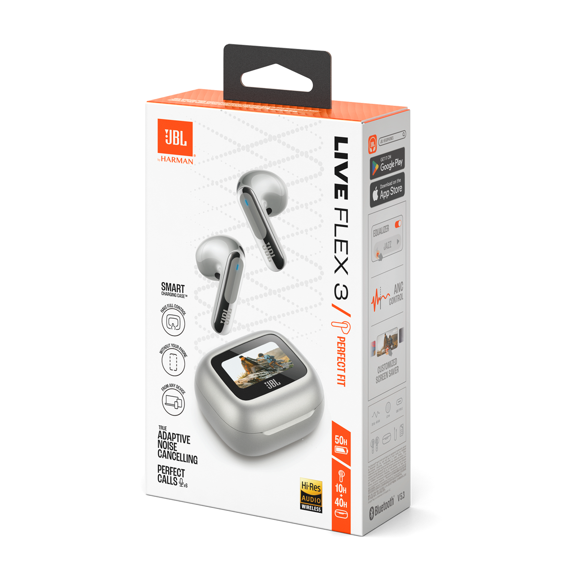 JBL Live Flex3 SmartCase TWS Silver