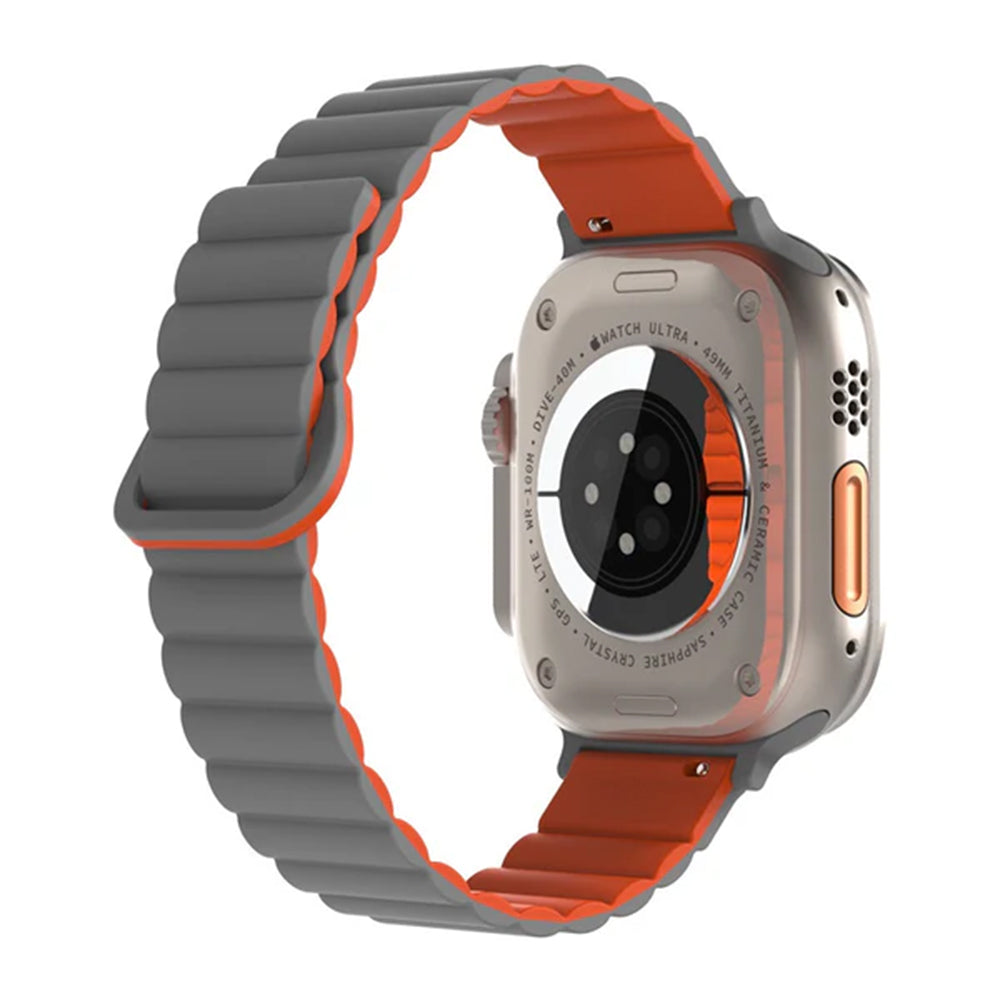 JTLEGEND Lithe Magnetic Band for 38/40/41mm Apple Watch - Gray Orange