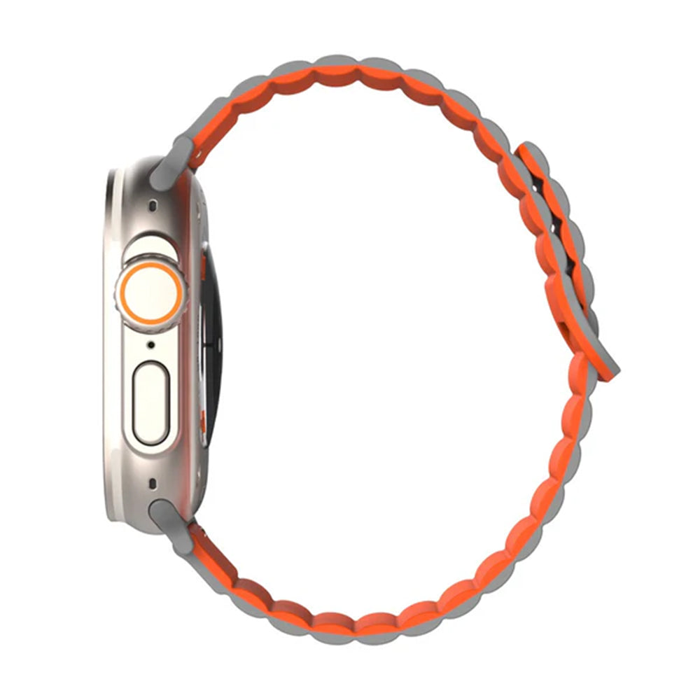 JTLEGEND Lithe Magnetic Band for 38/40/41mm Apple Watch - Gray Orange