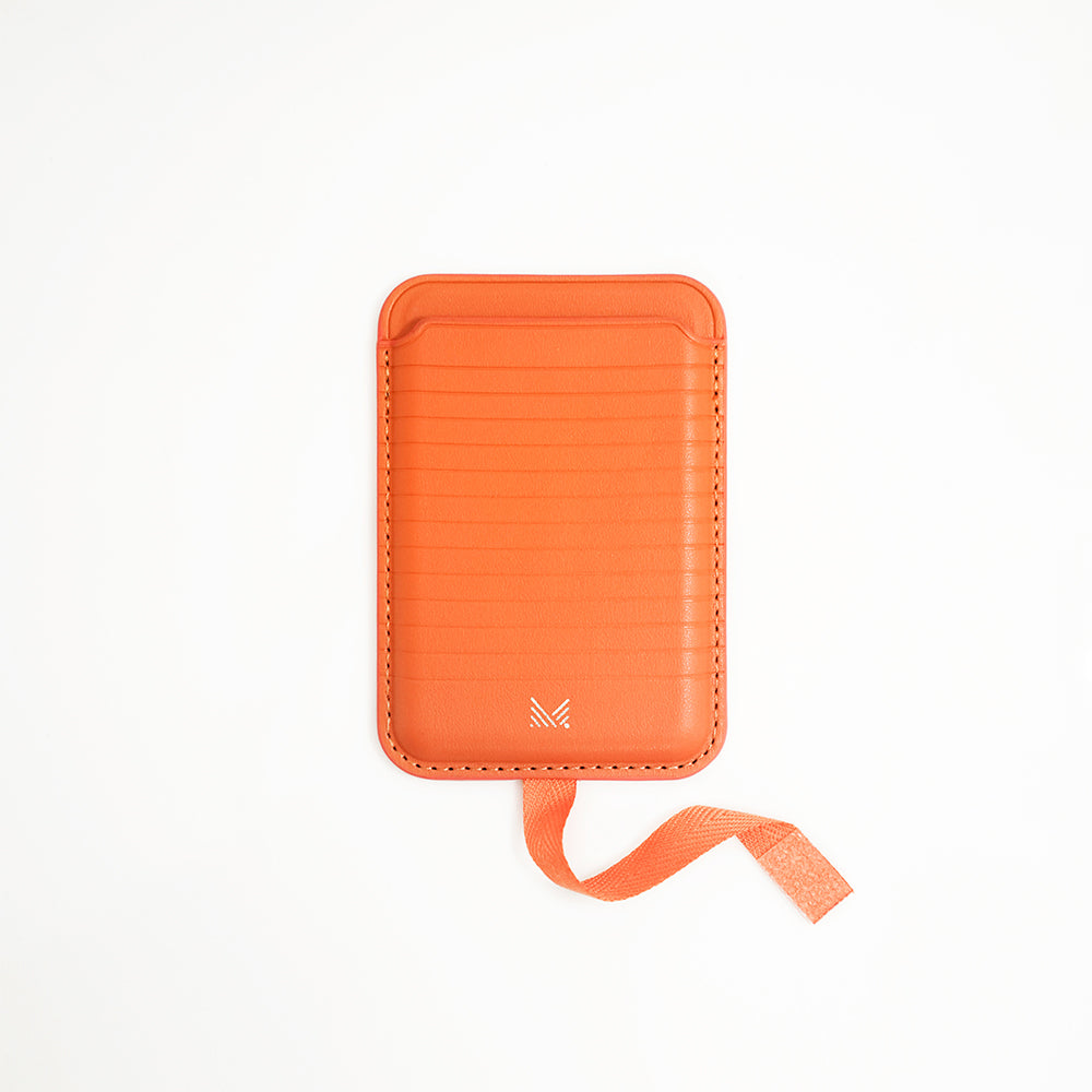 Monocozzi LUCID Refined | Premium Vegan Leather Magnetic Wallet for iPhone - English Tan