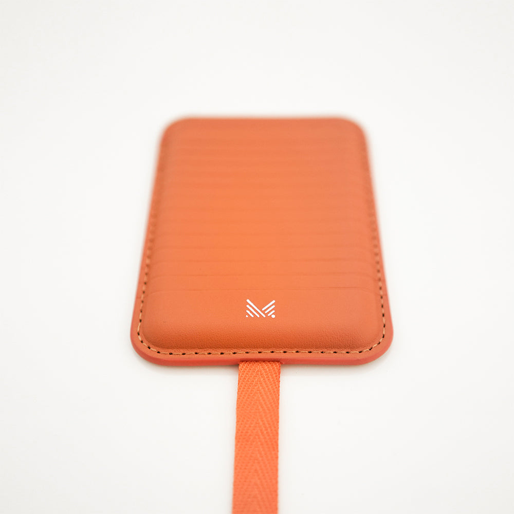 Monocozzi LUCID Refined | Premium Vegan Leather Magnetic Wallet for iPhone - English Tan