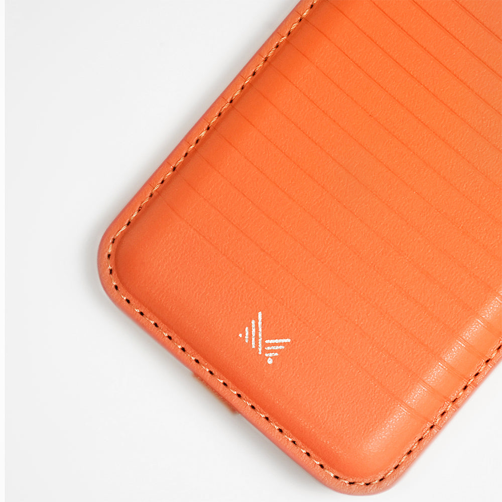 Monocozzi LUCID Refined | Premium Vegan Leather Magnetic Wallet for iPhone - English Tan