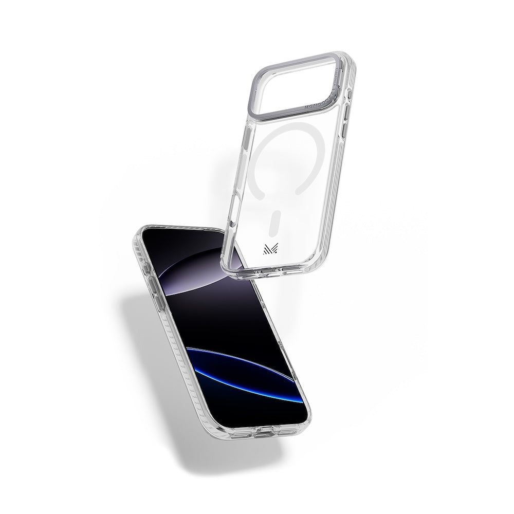 Monocozzi LUCID Magsafe Clear Case for iPhone 17 Pro - Silver