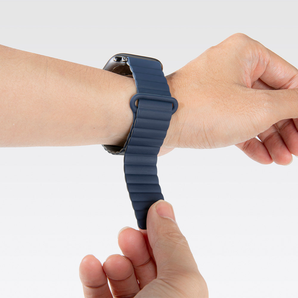 LAUT NOVI Sport Apple Watch Strap (44/46/49mm) Steel Blue