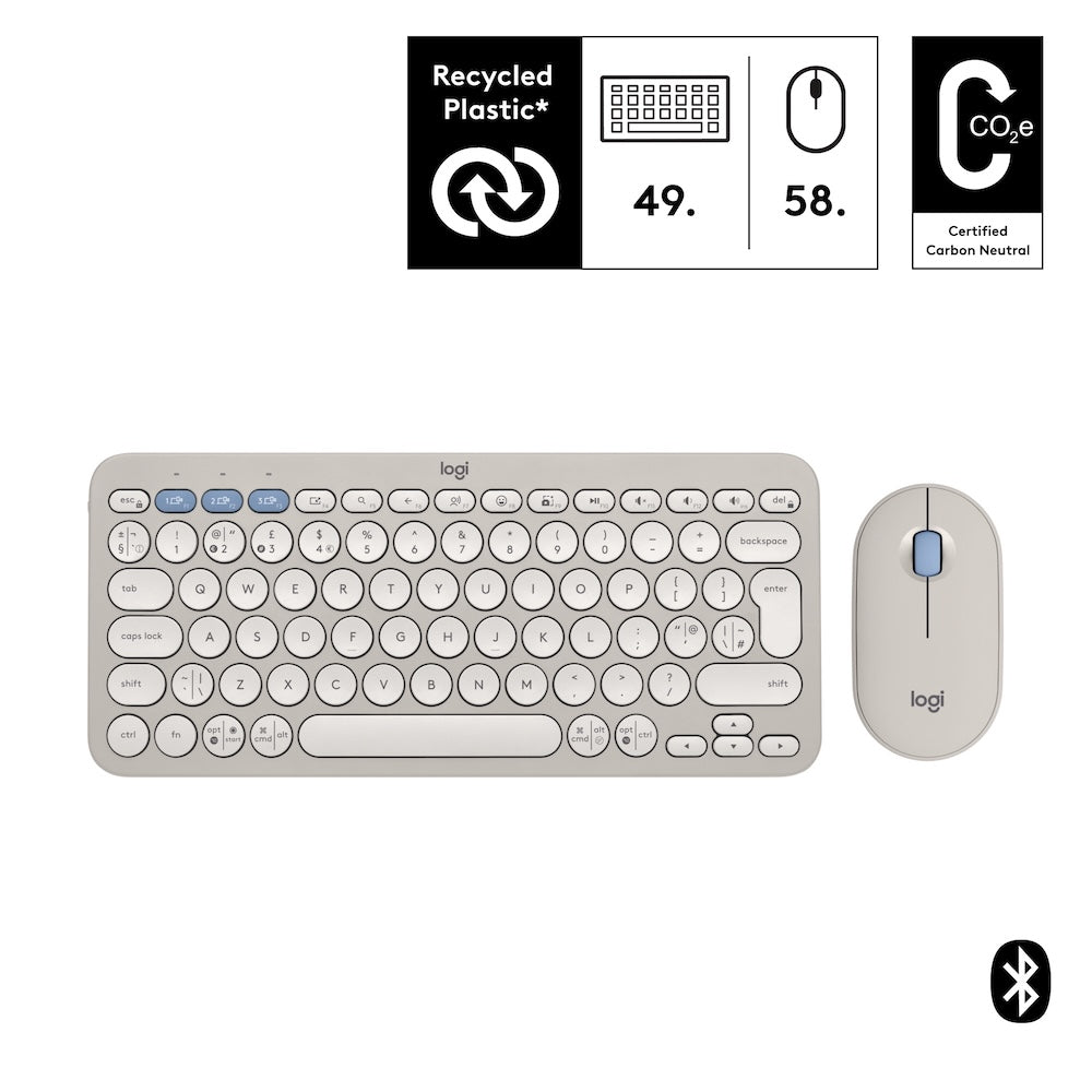 Logitech Pebble 2 Combo - Tonal Sand