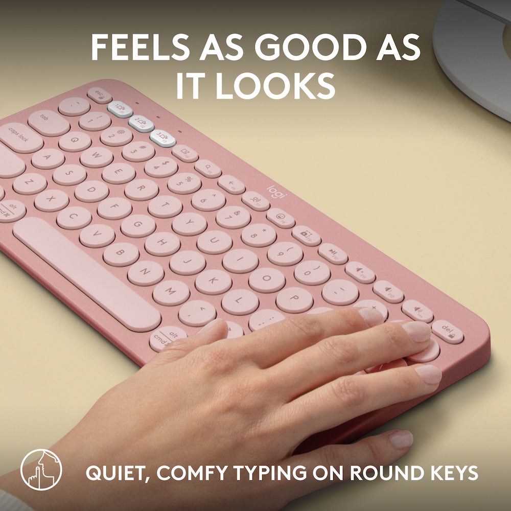 Logitech Pebble Keys 2 K380s Tonal Rose