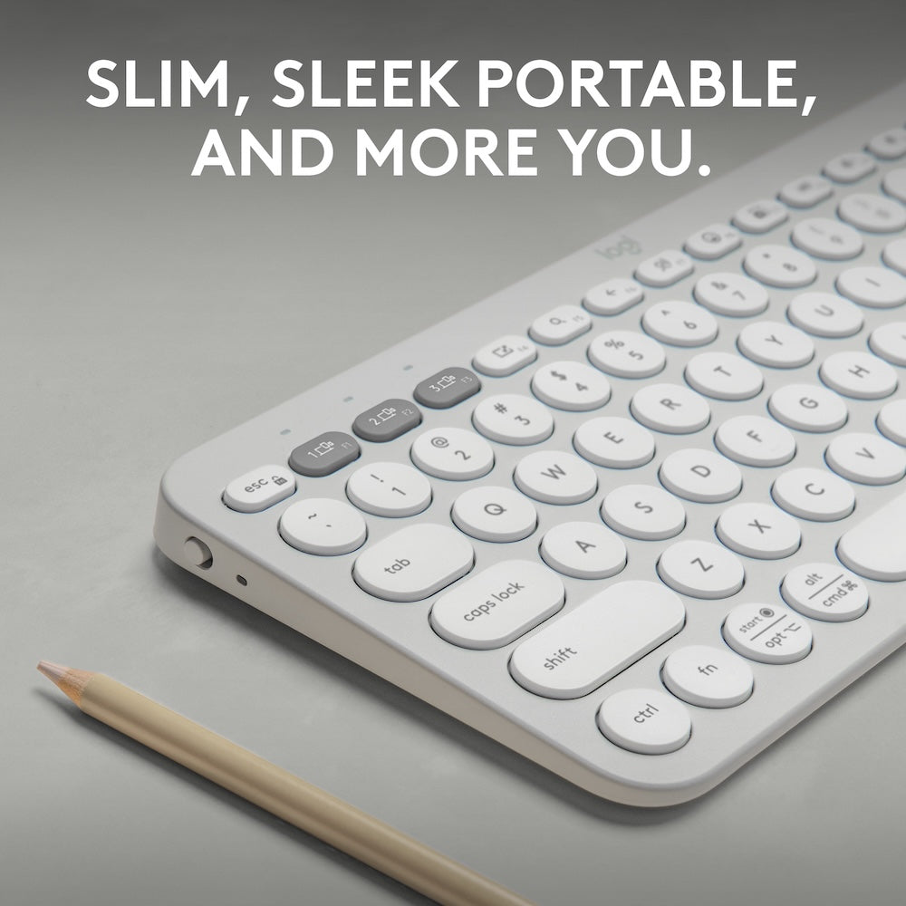 Logitech Pebble Keys 2 K380s Tonal White