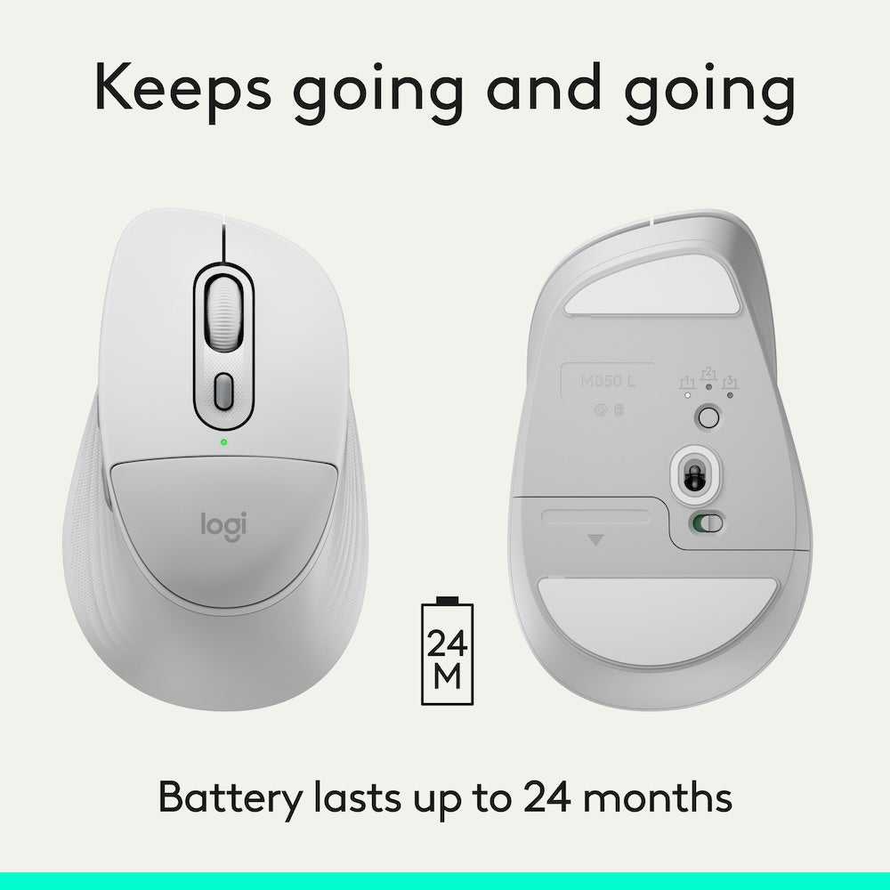 Logitech Signature Comfort Plus M850 L Off White