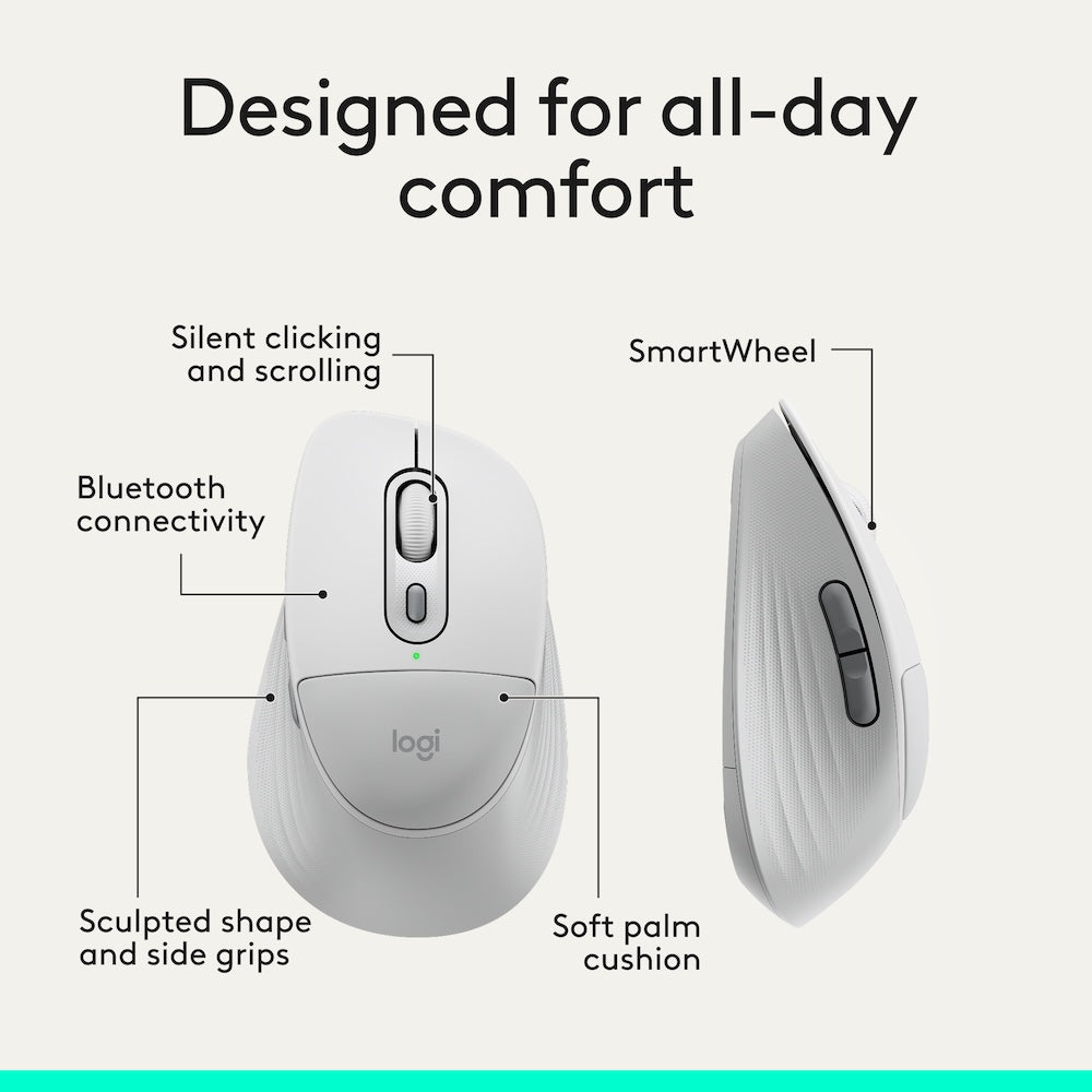 Logitech Signature Comfort Plus M850 L Off White
