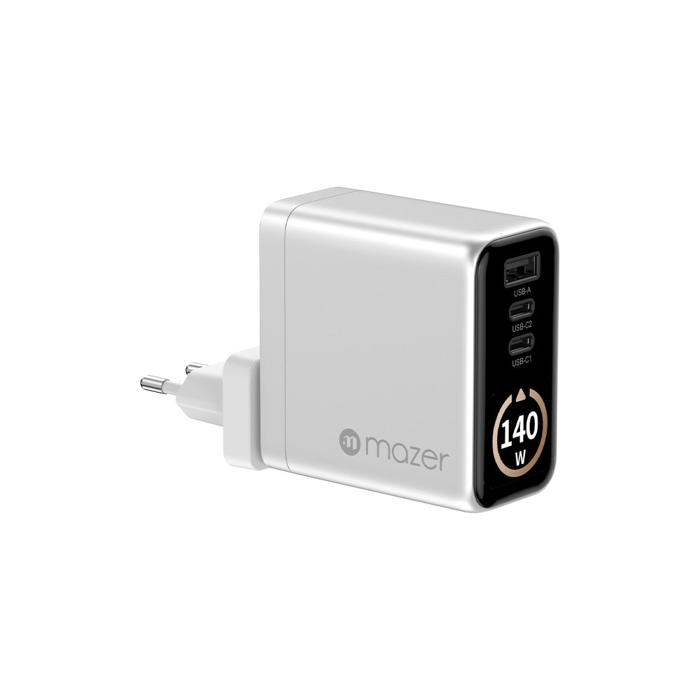 Mazer Prestige GaN AI Gan 140W Charger - Silver