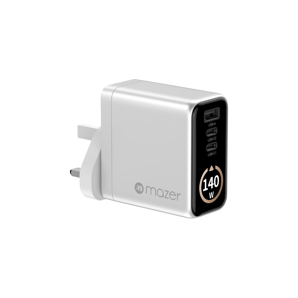 Mazer Prestige GaN AI Gan 140W Charger - Silver