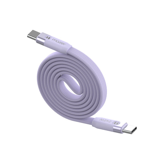 Mazer InfiniteLINK Cobra3 240W Flat Magnetic Roll Cable 1m Lavender