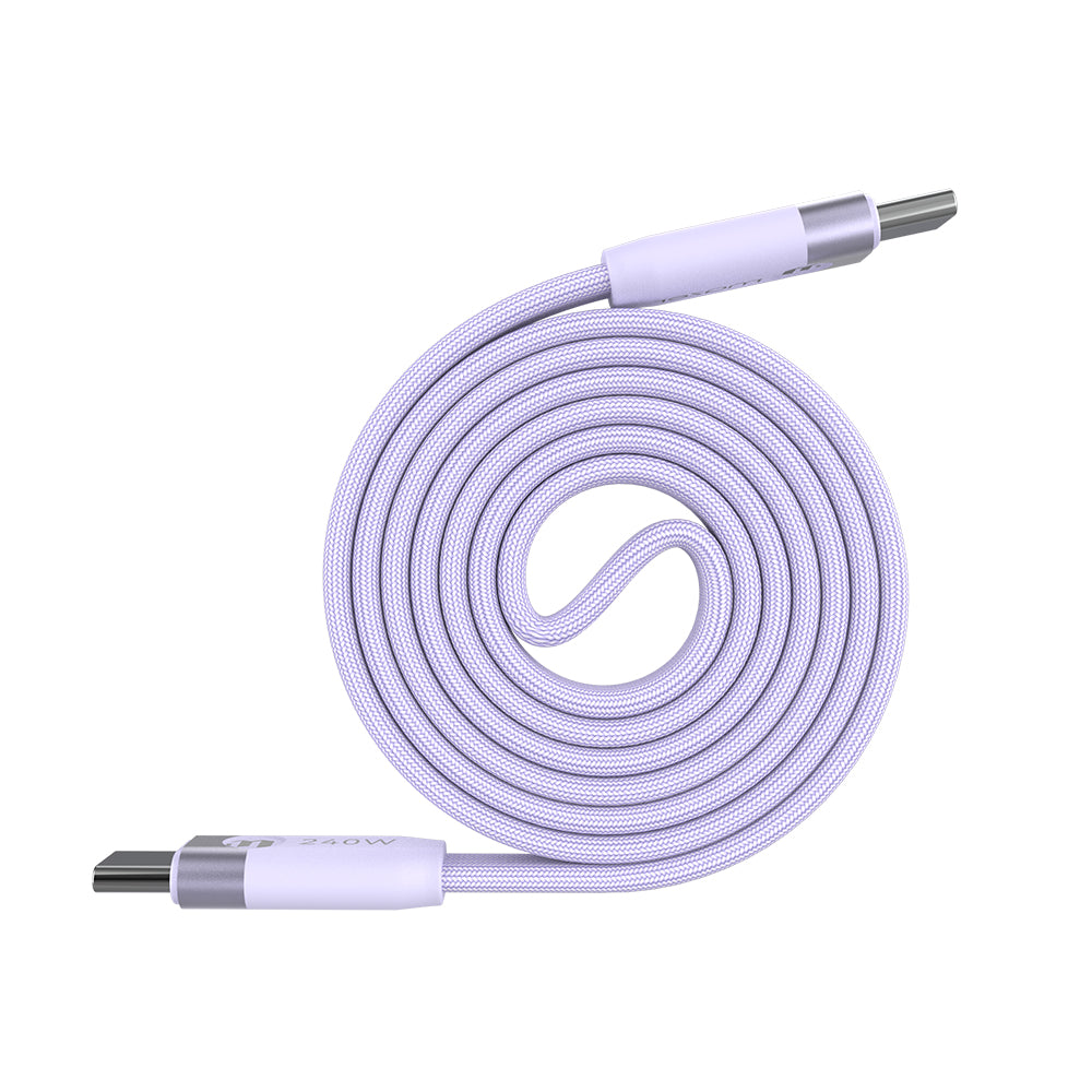 Mazer InfiniteLINK Cobra3 240W Flat Magnetic Roll Cable 1m Lavender