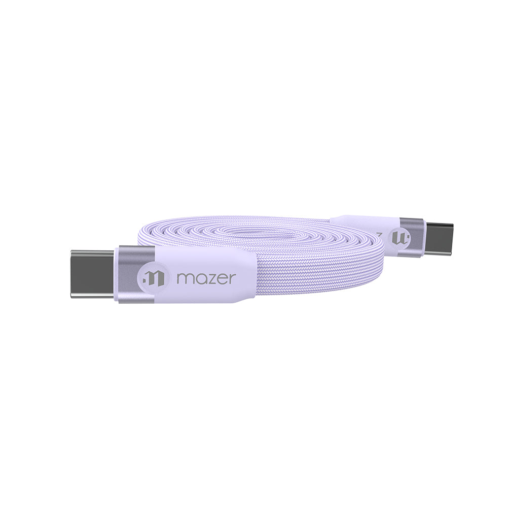 Mazer InfiniteLINK Cobra3 240W Flat Magnetic Roll Cable 1m Lavender