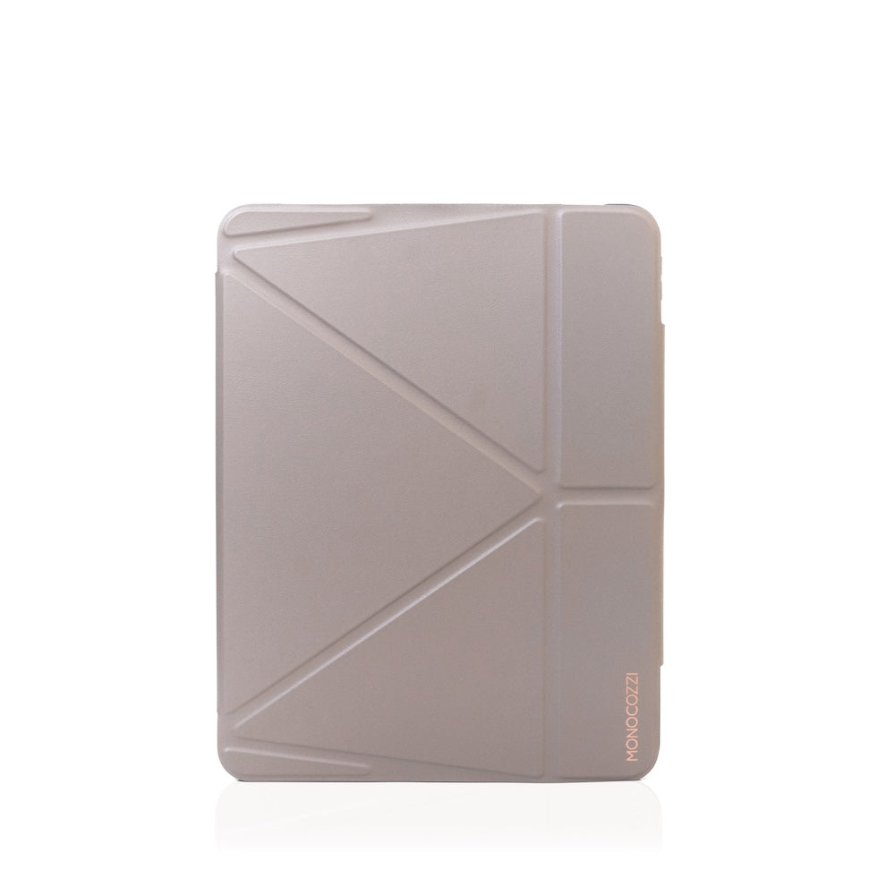 Monocozzi LUCID REFINED FOLIO | Full Protection Folio Case for iPad Air 11" (2024) - Elephant Grey