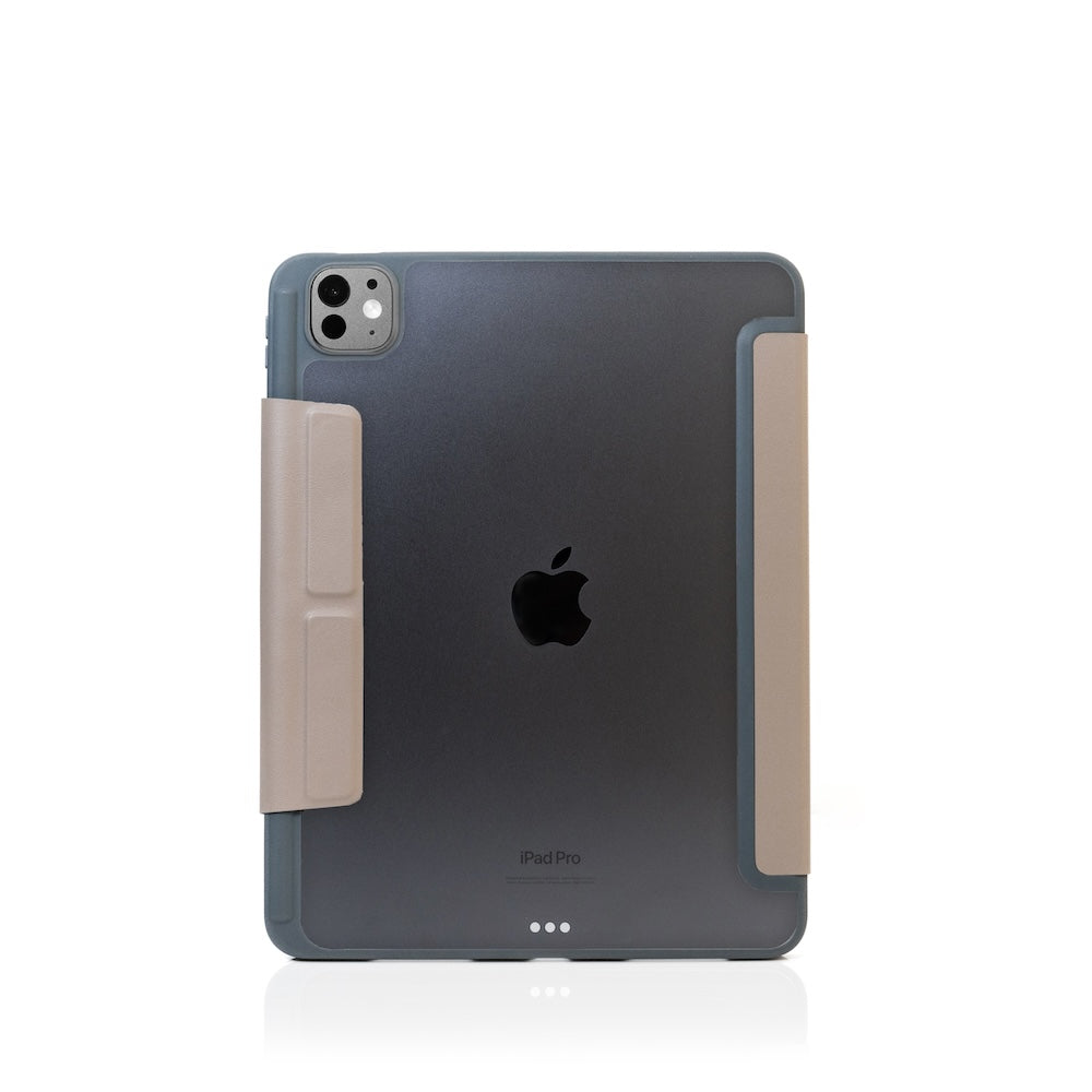 Monocozzi LUCID REFINED FOLIO | Full Protection Folio Case for iPad Air 11" (2024) - Elephant Grey