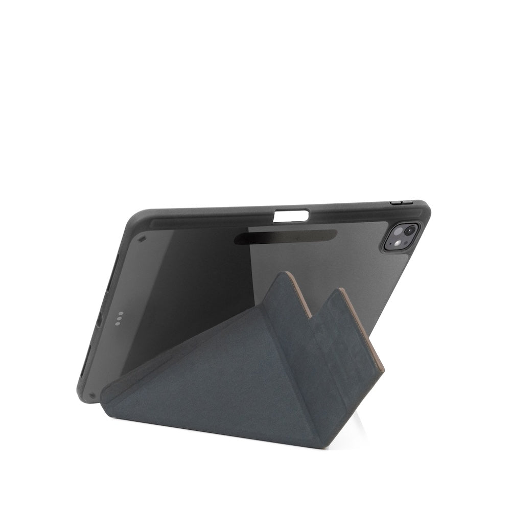 Monocozzi LUCID REFINED FOLIO | Full Protection Folio Case for iPad Air 11" (2024) - Elephant Grey
