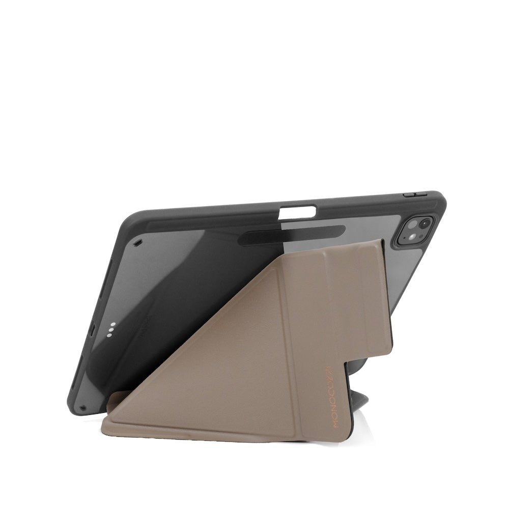 Monocozzi LUCID REFINED FOLIO | Full Protection Folio Case for iPad Air 11" (2024) - Elephant Grey