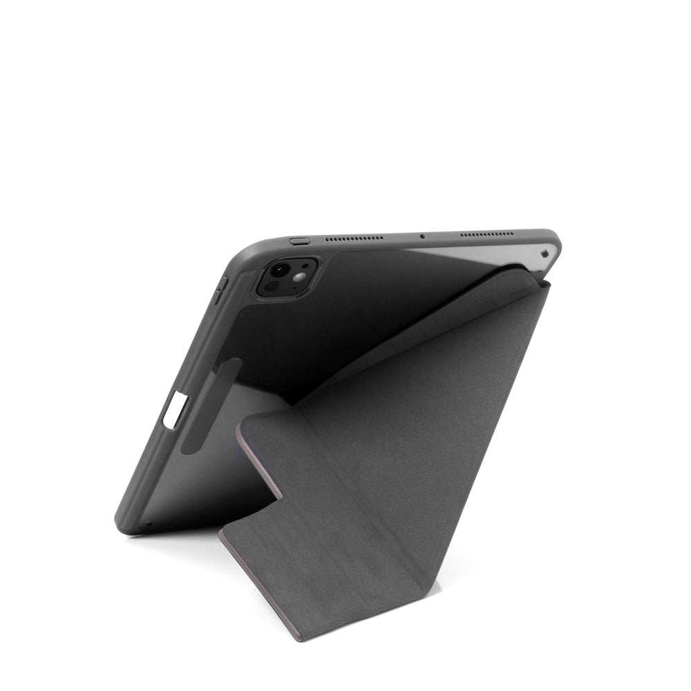 Monocozzi LUCID REFINED FOLIO | Full Protection Folio Case for 11-inch iPad Pro (M4) - Elephant Grey