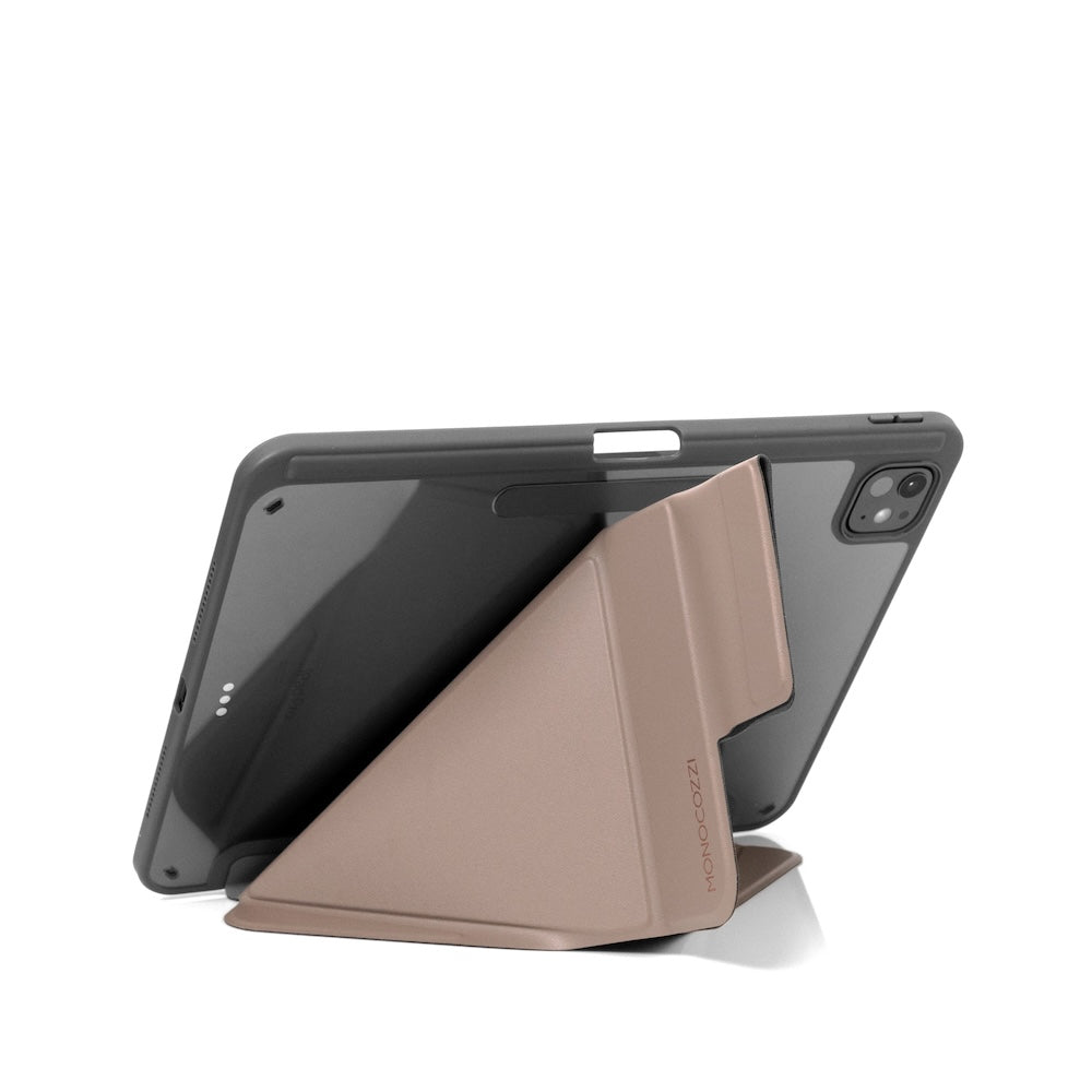 Monocozzi LUCID REFINED FOLIO | Full Protection Folio Case for 11-inch iPad Pro (M4) - Elephant Grey