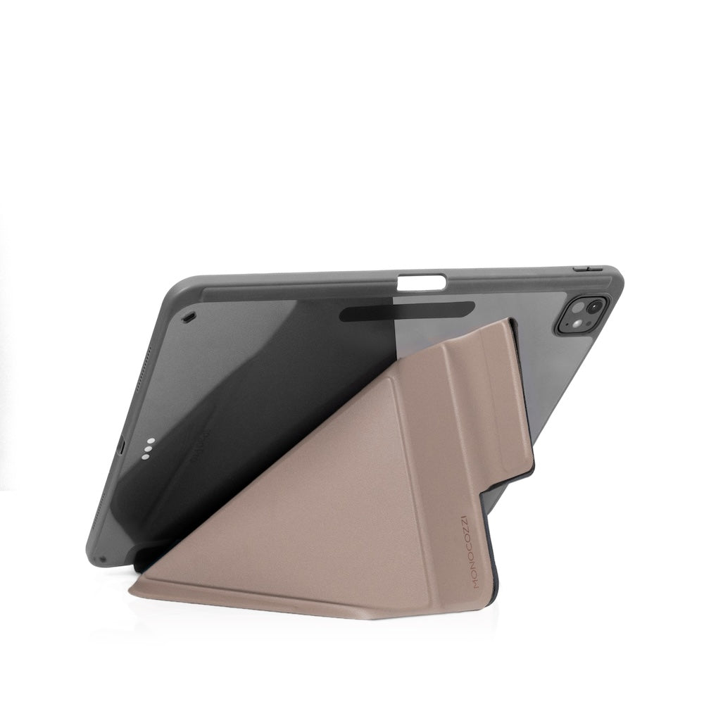 Monocozzi LUCID REFINED FOLIO | Full Protection Folio Case for 13-inch iPad Pro (M4) - Elephant Grey