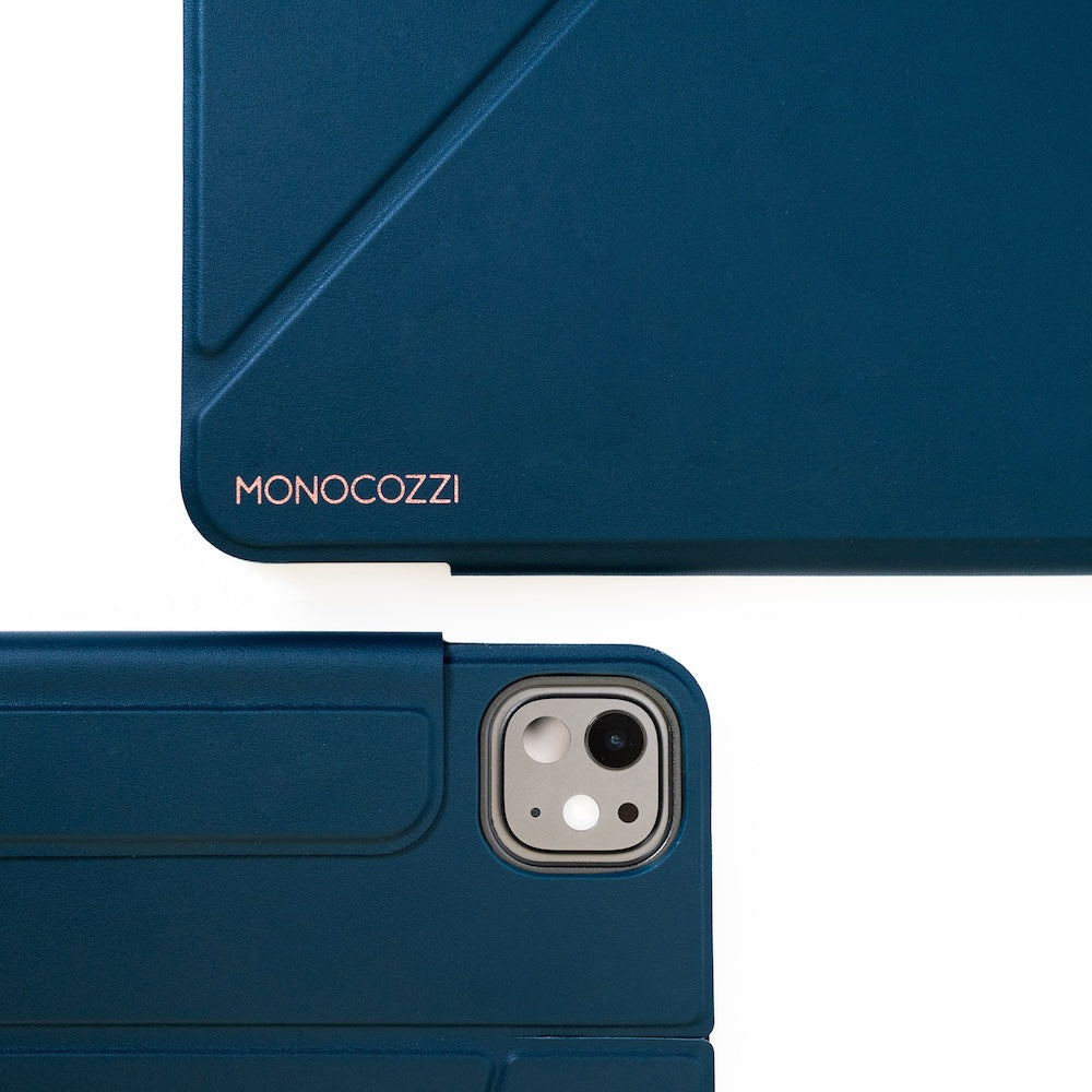 Monocozzi LUCID RAISE | Full Protection Standing Folio Case for 11-inch iPad Pro (M4) - Midnight Blue