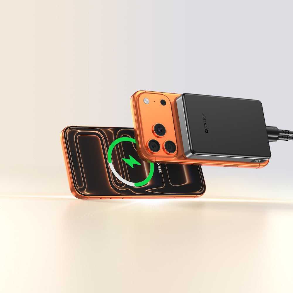 Mazer MagAir31 10000 mAh Qi2.2 25W Magnetic Powerbank Black