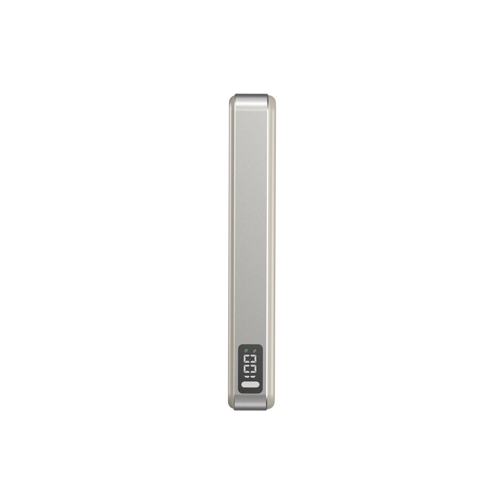 Mazer MagAir31 10000 mAh Qi2.2 25W Magnetic Powerbank Natural Titanium