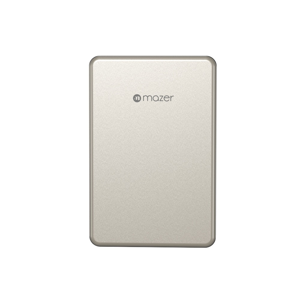 Mazer MagAir31 10000 mAh Qi2.2 25W Magnetic Powerbank Natural Titanium