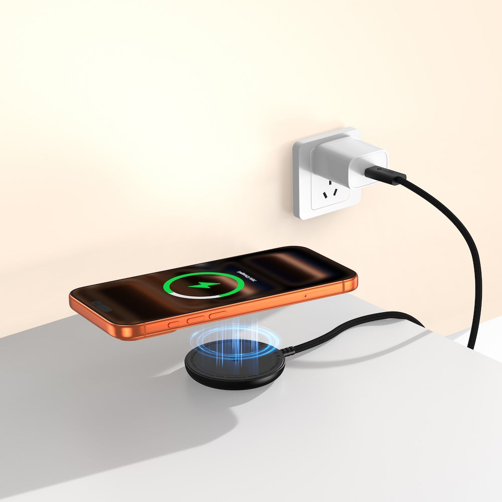 Mazer MagPad2 Qi2.2 Certified 25W Wireless Charging Pad Black