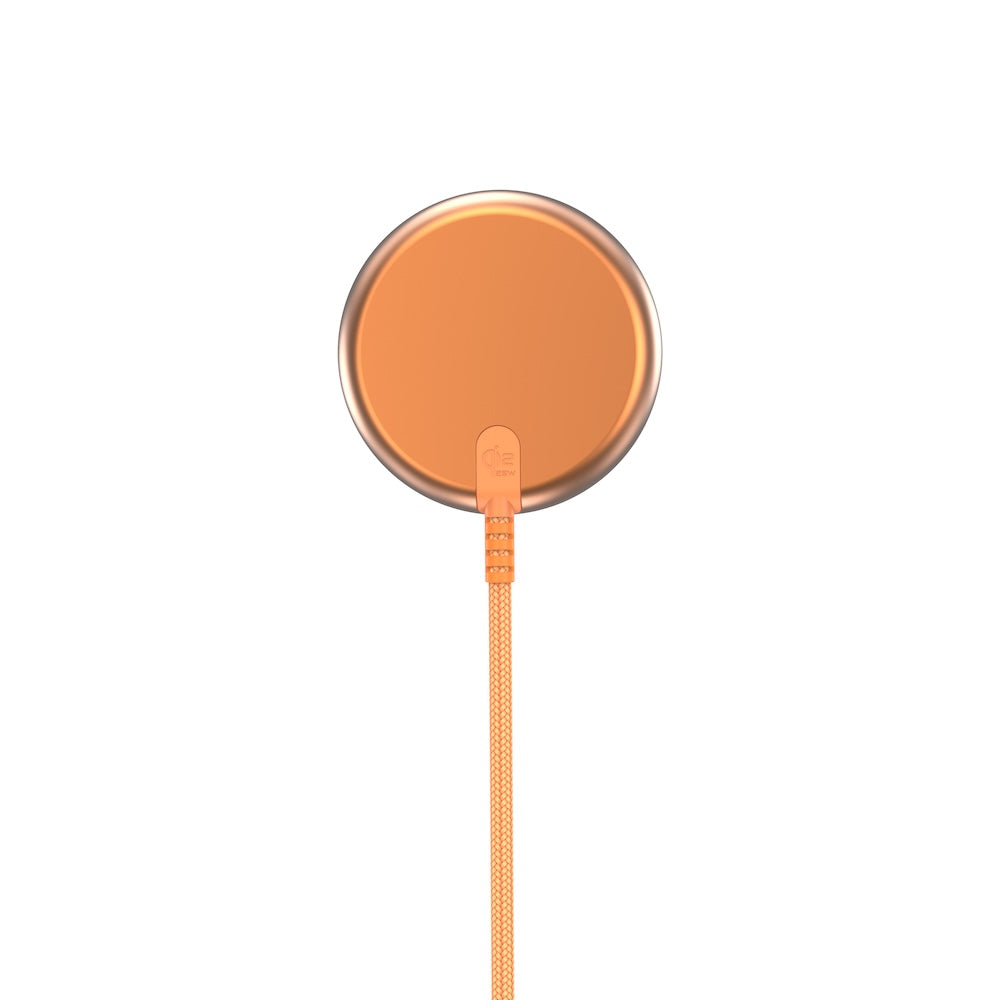 Mazer MagPad2 Qi2.2 Certified 25W Wireless Charging Pad Sunset Orange