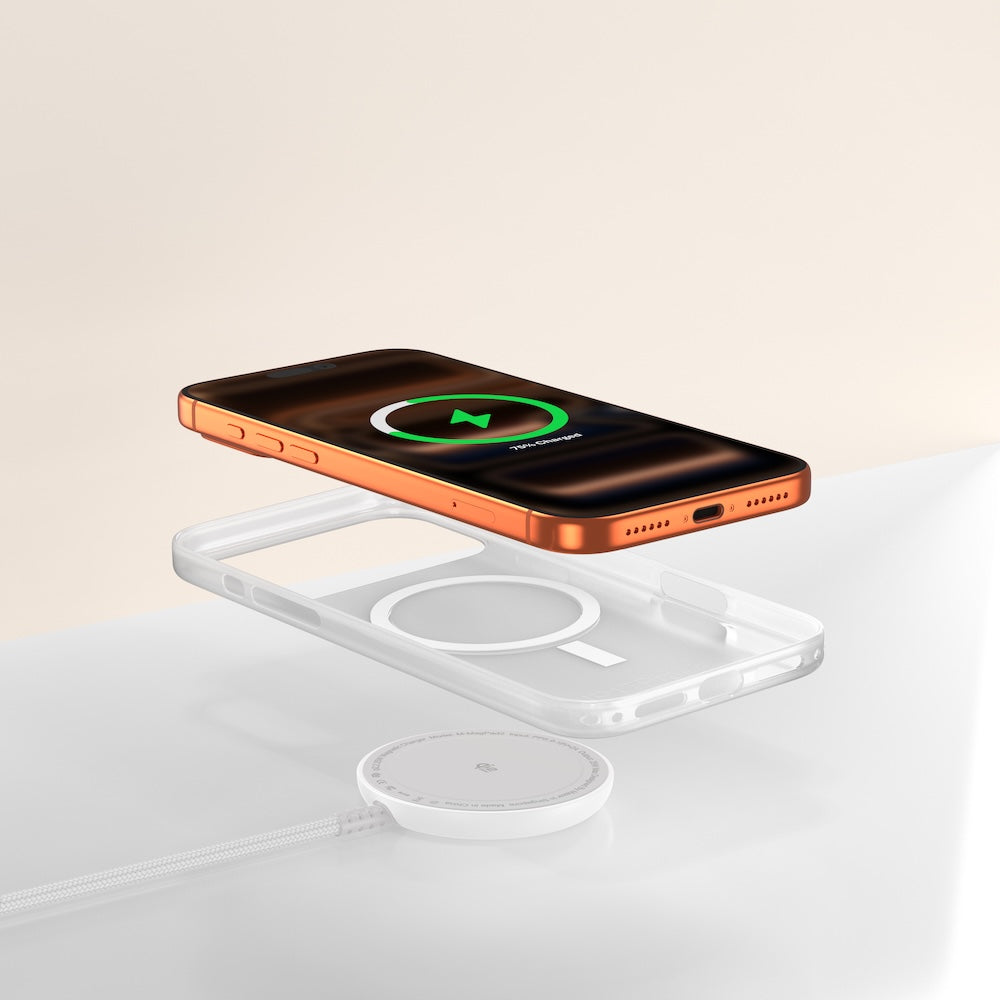 Mazer MagPad2 Qi2.2 Certified 25W Wireless Charging Pad White