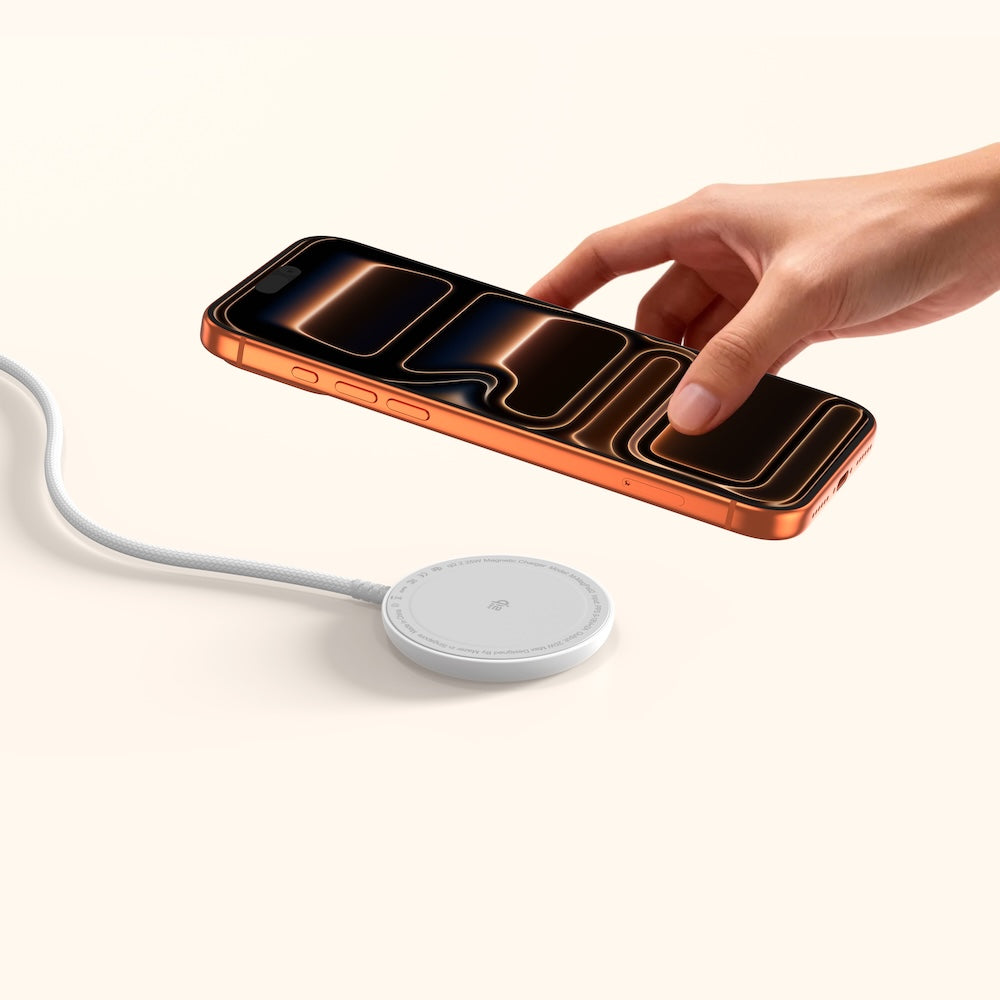 Mazer MagPad2 Qi2.2 Certified 25W Wireless Charging Pad White