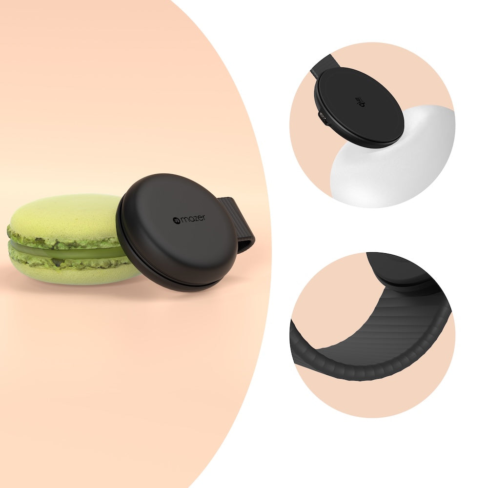 Mazer MagPad Duo2 Qi2.2 Certified 25W 2-in-1 Foldable Wireless Charging Pad Black